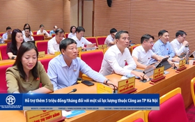 Hỗ trợ thêm 5 triệu đồng/tháng đối với một số lực lượng thuộc Công an TP Hà Nội