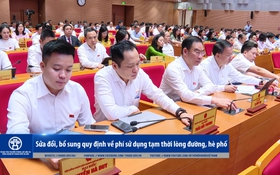 Sửa đổi, bổ sung quy định về phí sử dụng tạm thời lòng đường, hè phố