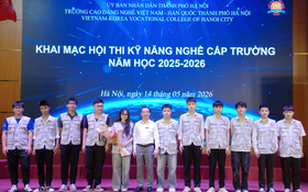 Trường Cao đẳng nghề Việt Nam - Hàn Quốc thành phố Hà Nội tổ chức Khai mạc Hội thi Kỹ năng nghề cấp trường năm học 2025 - 2026
