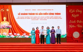 Khánh thành, gắn biển công trình Trường THCS Giảng Võ 2 định hướng chất lượng cao