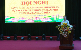 Xã Ô Diên: Khẩn trương lấy ý kiến nhân dân về phương án sắp xếp thôn, tổ dân phố