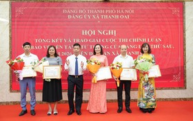 Xã Thanh Oai: Tổng kết và trao giải Cuộc thi chính luận về bảo vệ nền tảng tư tưởng của Đảng