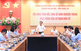HĐND thành phố Hà Nội và HĐND tỉnh Nghệ An chia sẻ kinh nghiệm trong hoạt động của cơ quan dân cử