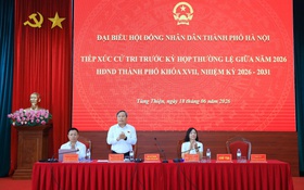 Cử tri kiến nghị Thành phố tiếp tục quan tâm đầu tư hạ tầng khu vực Sơn Tây - Ba Vì