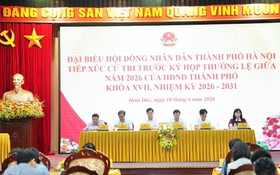 Đại biểu HĐND thành phố Hà Nội - Đơn vị bầu cử số 26 tiếp xúc cử tri trước kỳ họp