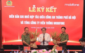 Công an Thành phố và MobiFone ký kết hợp tác toàn diện, chung tay xây dựng Thủ đô thông minh