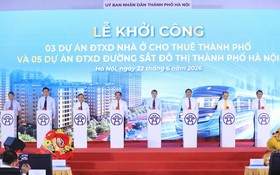 Hà Nội khởi công đồng thời 5 tuyến đường sắt đô thị và 3 dự án nhà ở cho thuê