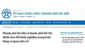 Tổ chức Lễ ra mắt Cổng Thông tin điện tử Thành phố và các trang thông tin điện tử thành phần