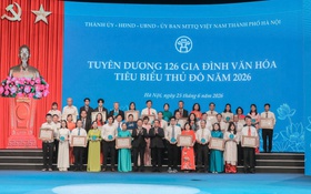 Tuyên dương 126 gia đình văn hóa tiêu biểu Thủ đô năm 2026