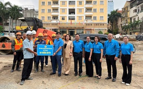 Công đoàn Thủ đô tiếp sức công nhân trên công trình trọng điểm