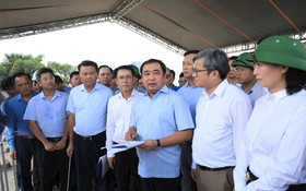 Bí thư Thành ủy Trần Đức Thắng kiểm tra tiến độ một số dự án giao thông trọng điểm của Thủ đô