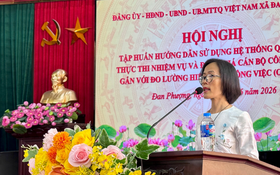 Đan Phượng đẩy mạnh ứng dụng chuyển đổi số trong quản trị, đánh giá cán bộ