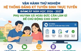 Xã Hoài Đức vận hành thử nghiệm hệ thống đăng ký tuyển sinh trực tuyến đầu cấp năm học 2026 – 2027