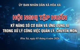 Xã Hòa Xá đẩy mạnh ứng dụng AI trong hoạt động công vụ, góp phần nâng cao chất lượng cải cách hành chính