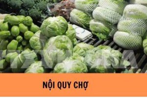 Ban hành Nội quy mẫu chợ