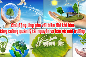 Rà soát các mục tiêu, tăng cường công tác ứng phó với biến đổi khí hậu, tăng cường quản lý tài nguyên và bảo vệ môi trường theo hướng phát triển bền vững
