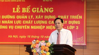 Hà Nội: 55 cán bộ hoàn thành khóa bồi dưỡng phát triển nguồn nhân lực