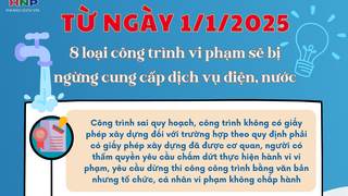 8 loại công trình vi phạm sẽ bị cắt điện nước trên địa bàn Hà Nội
