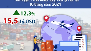Hà Nội: Kim ngạch xuất khẩu hàng hóa 10 tháng năm 2024 đạt hơn 15 tỷ USD