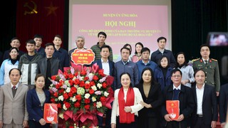 Huyện ủy Ứng Hòa công bố quyết định thành lập 5 Đảng bộ các xã sau sáp nhập địa giới hành chính