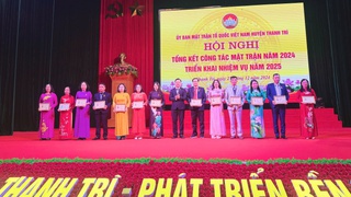 Huyện Thanh Trì tổng kết công tác Mặt trận năm 2024, triển khai nhiệm vụ năm 2025