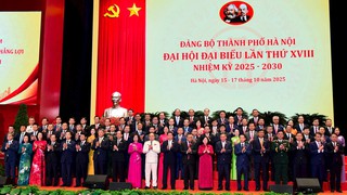 Ra mắt Ban Chấp hành Đảng bộ thành phố Hà Nội khóa XVIII, nhiệm kỳ 2025-2030