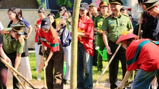 Đoàn Thanh niên Công an Thành phố tổ chức lễ trồng cây 