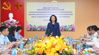 Phó Chủ tịch UBND Thành phố Vũ Thu Hà làm việc với phường Bồ Đề về kết quả triển khai mô hình chính quyền địa phương hai cấp