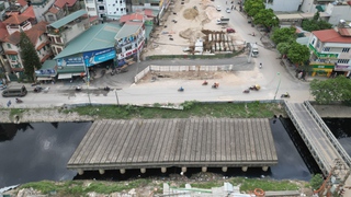 Thi công hạng mục then chốt Dự án đường Vành đai 2,5 đoạn Đầm Hồng