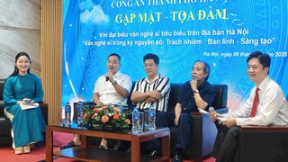 Công an Hà Nội đối thoại văn nghệ sĩ tiêu biểu để cùng bảo vệ An ninh văn hóa trên không gian mạng