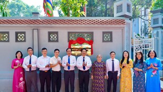 Phường Ngọc Hà gắn biển công trình “Dân vận khéo” chào mừng Đại hội XVIII Đảng bộ Thành phố