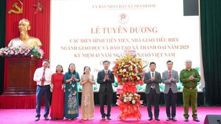 Xã Thanh Oai: Tri ân, tôn vinh nhà giáo tiêu biểu