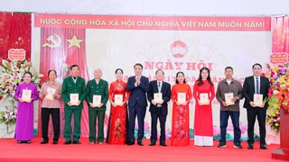 Chủ nhiệm Ủy ban Kiểm tra Thành ủy Nguyễn Xuân Lưu dự Ngày hội Đại đoàn kết toàn dân tộc xã Thiên Lộc