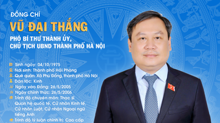 Đồng chí Vũ Đại Thắng được bầu giữ chức Chủ tịch UBND thành phố Hà Nội