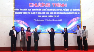 Phường Yên Sở: Hưởng ứng chiến dịch về công nghệ, đổi mới sáng tạo và chuyển đổi số