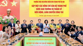 Thường trực HĐND Thành phố gặp mặt cán bộ Đoàn ĐBQH và HĐND Thành phố được Ban Thường trực Thành ủy điều động, luân chuyển công tác