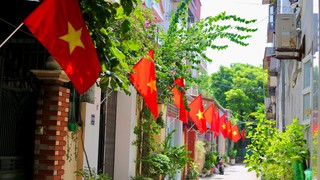 Treo cờ Tổ quốc chào mừng Tết Dương lịch năm 2026