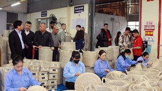 Đoàn Hội đồng Thủ công Thế giới và 3 Tỉnh trưởng của Cộng hòa Uzbekistan thăm và làm việc tại huyện Chương Mỹ