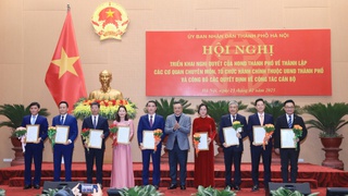 Hà Nội bổ nhiệm cán bộ các sở, ngành sau hợp nhất, sáp nhập