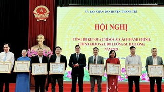 Thanh Trì: Chỉ số CCHC của các phòng chuyên môn, xã, thị trấn đều đạt trên 90%