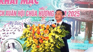 Huyện Mỹ Đức khai mạc Tuần lễ văn hóa - du lịch xuân hội chùa Hương năm 2025