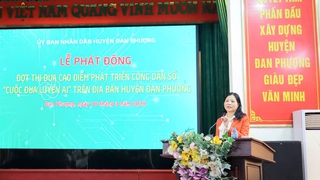 Huyện Đan Phượng thi đua cao điểm phát triển công dân số
