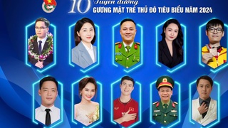 Công bố danh sách 10 Gương mặt trẻ Thủ đô tiêu biểu năm 2024