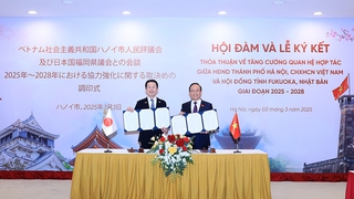 HĐND thành phố Hà Nội và Hội đồng tỉnh Fukuoka ký kết thỏa thuận tăng cường hợp tác