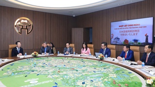 Phó Chủ tịch UBND thành phố Hà Nội Nguyễn Mạnh Quyền tiếp Đoàn Đại biểu Hội đồng tỉnh Fukuoka - Nhật Bản