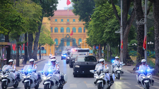 Hà Nội tạm thời tổ chức giao thông đón đoàn khách quốc tế
