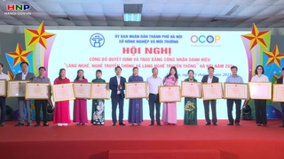 Hà Nội: Công nhận các danh hiệu làng nghề và chứng nhận sản phẩm OCOP