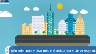 Phương án di chuyển khi tham gia giao thông trên phố Hoàng Hoa Thám và Ngọc Hà