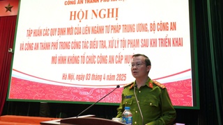 Tập huấn các quy định mới về công tác điều tra, xử lý tội phạm