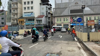 Tổ chức dựng rào thi công Ga ngầm S12 metro Nhổn - ga Hà Nội